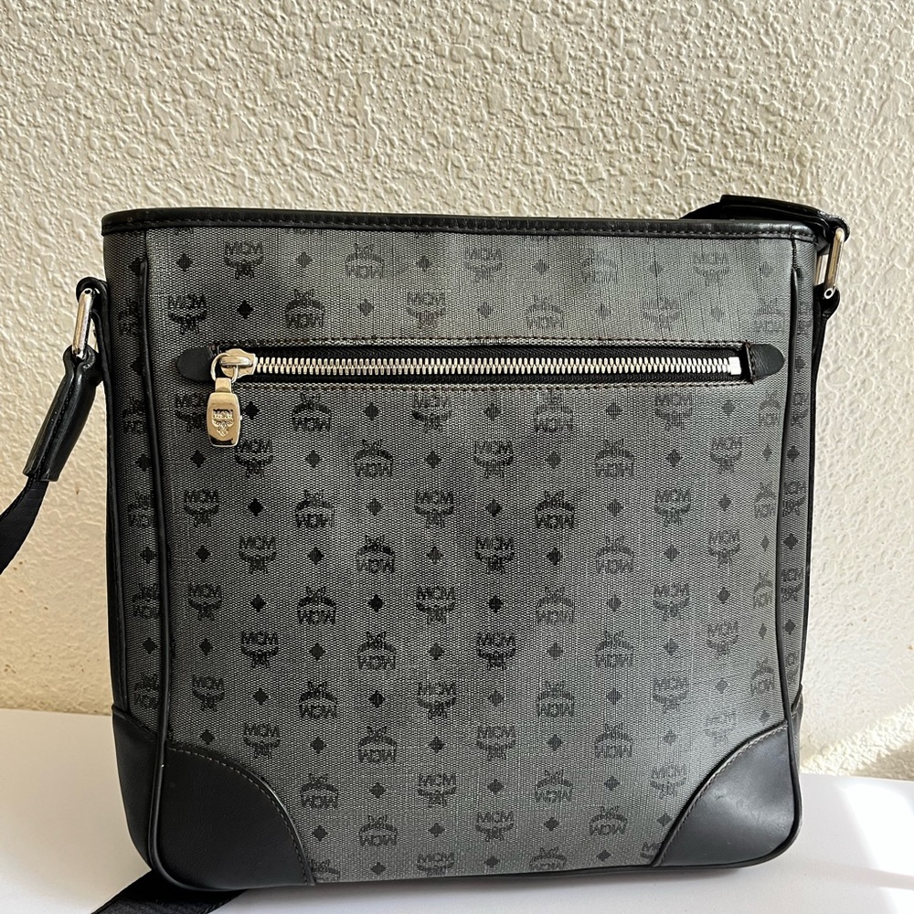 MCM Black and Gray Messenger Bag - Picture 4 of 9